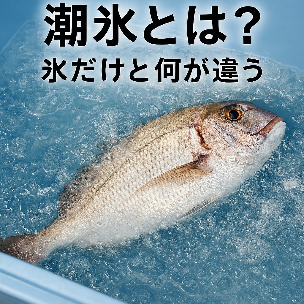潮氷は、 “魚を最も良い状態で持ち帰るためのプロの技” と言える方法です。釣太郎