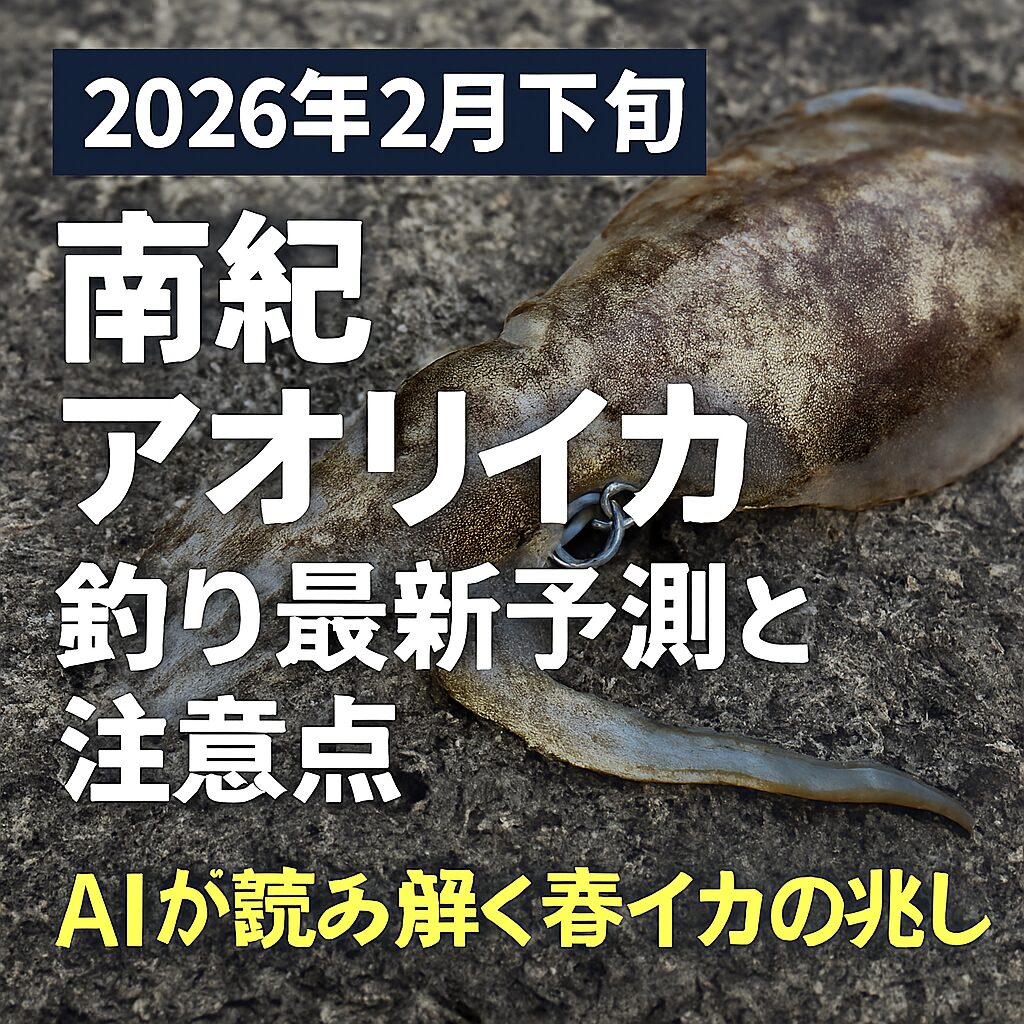 2月下旬は“春イカの兆し”を探る絶好のタイミング！水温16℃を超えるエリアを狙え！潮通しの良いポイントで大型を狙うべし！釣太郎