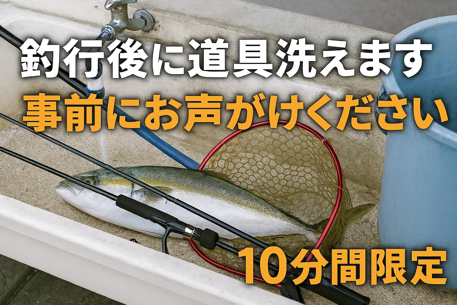 【釣行後がラクになる！】釣り道具の洗浄サービス｜10分間限定・事前連絡でスムーズ対応.釣太郎