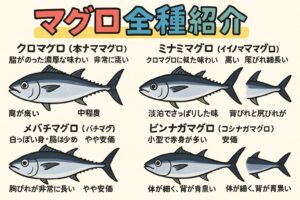 マグロの種類一覧と見分け方｜特徴・市場価値も徹底解説！釣太郎