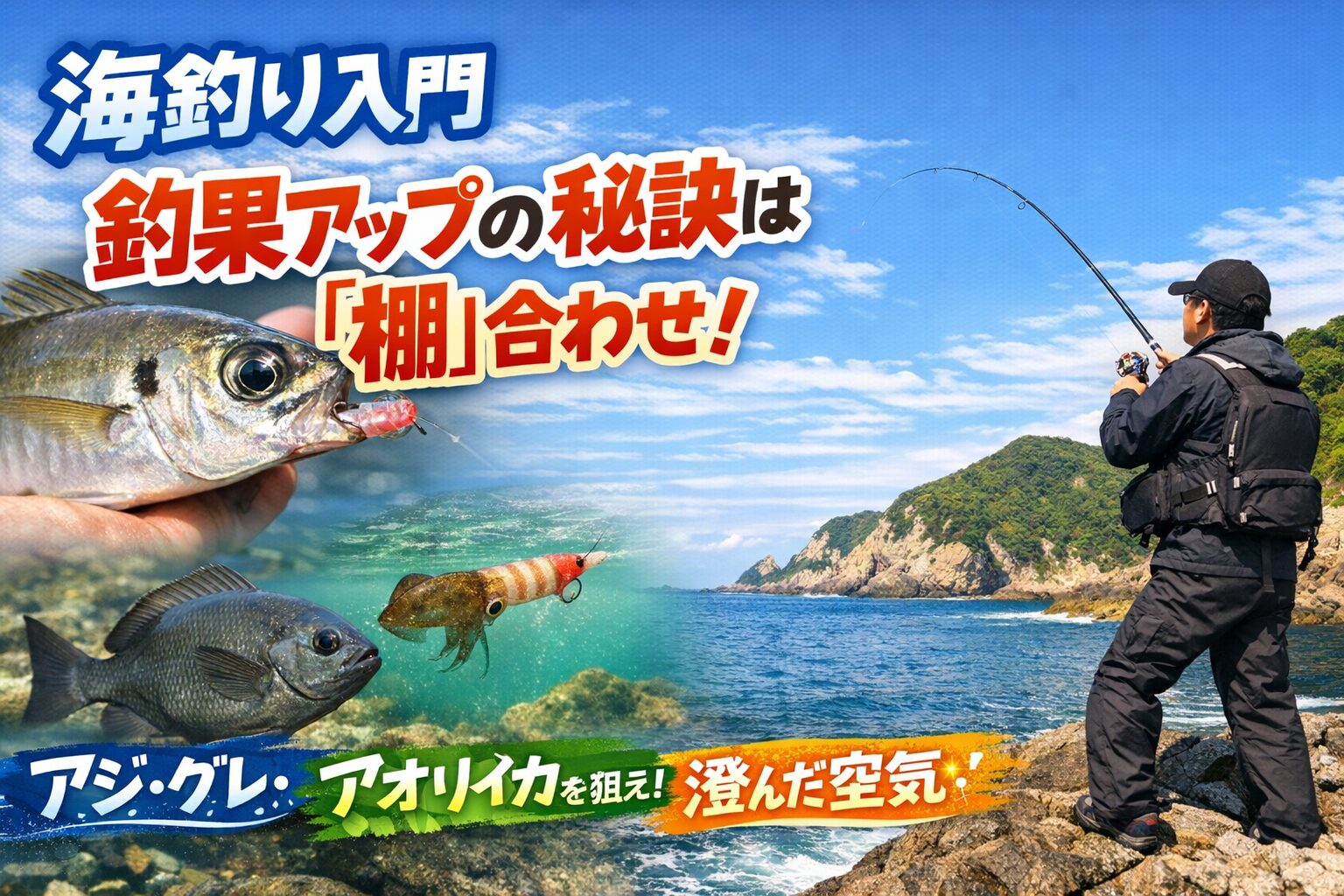 棚を制する者が釣りを制す！海釣りで「釣れない…」と感じたら、まず見直すべきは棚の深さ。 釣太郎