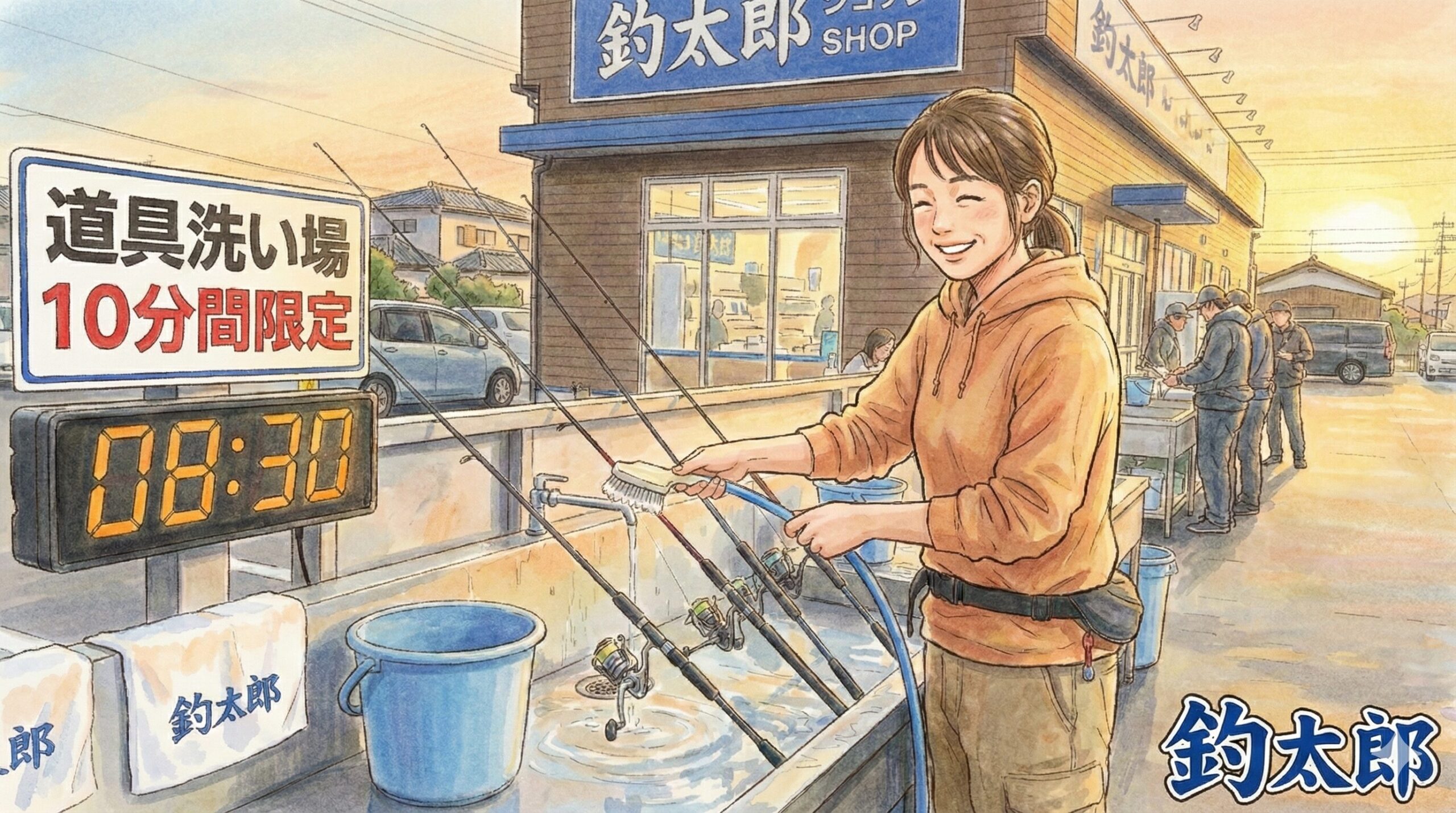 釣行後の釣り具洗いは釣太郎で解決、家に帰ってからの片付けを劇的に楽にする方法。釣太郎