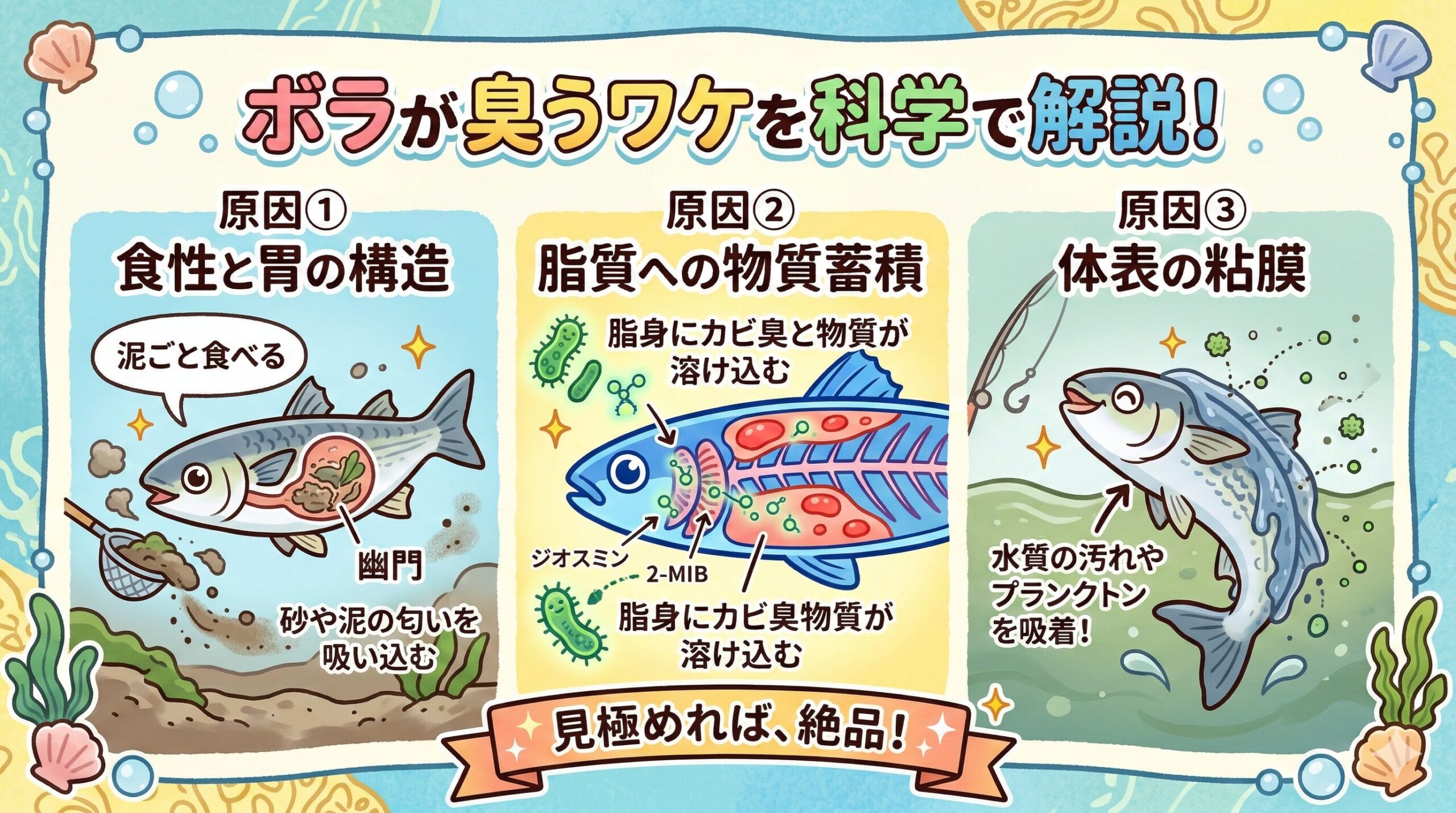 ボラは決して「汚い魚」ではなく、その時々の環境を鏡のように映し出す魚。釣太郎