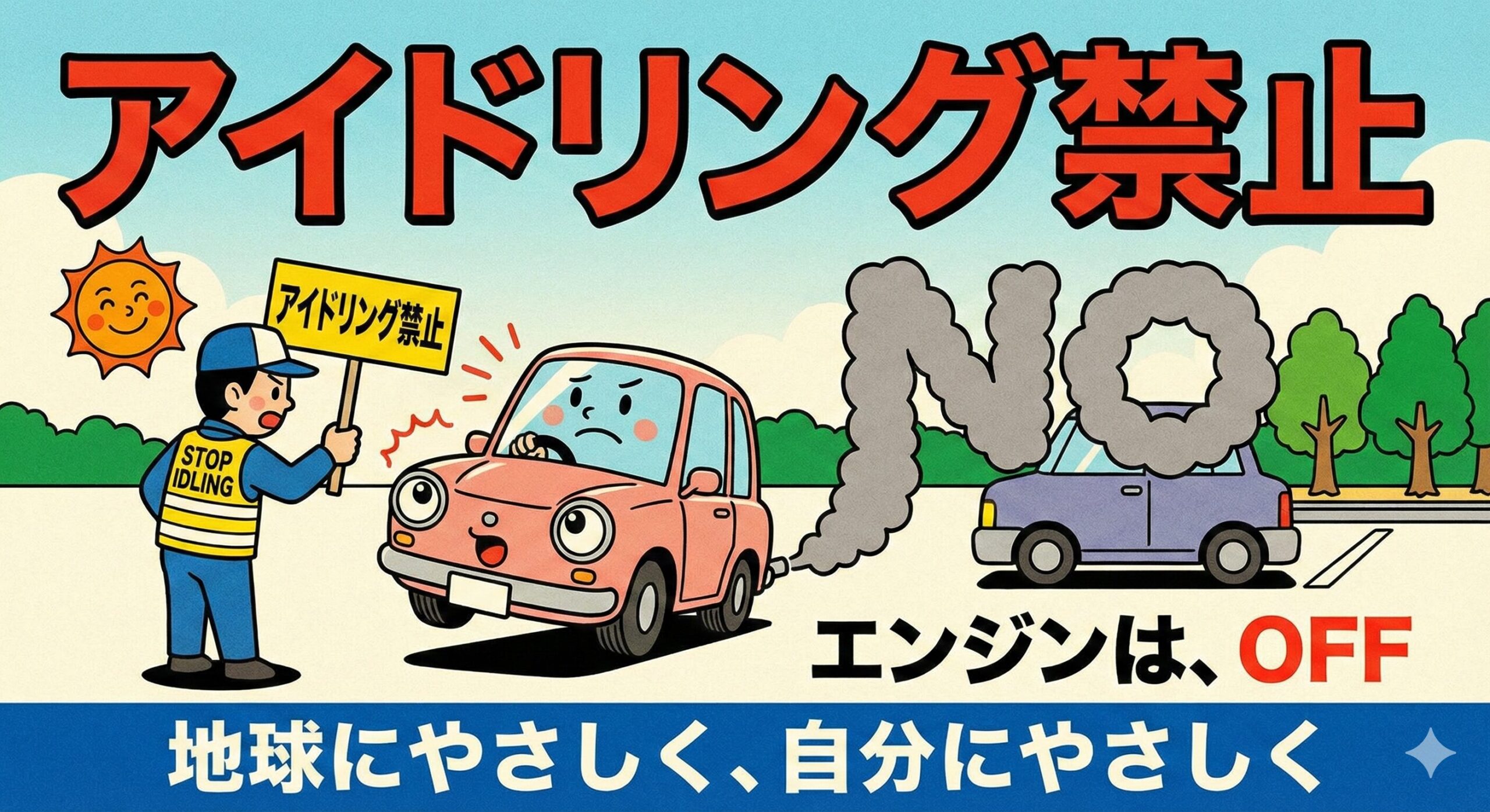 買い物中のアイドリングがもたらす「3つの損失」釣太郎