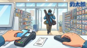 「レシートいらない」が9割。釣太郎なら決済音だけ確認して、そのまま出発OKです