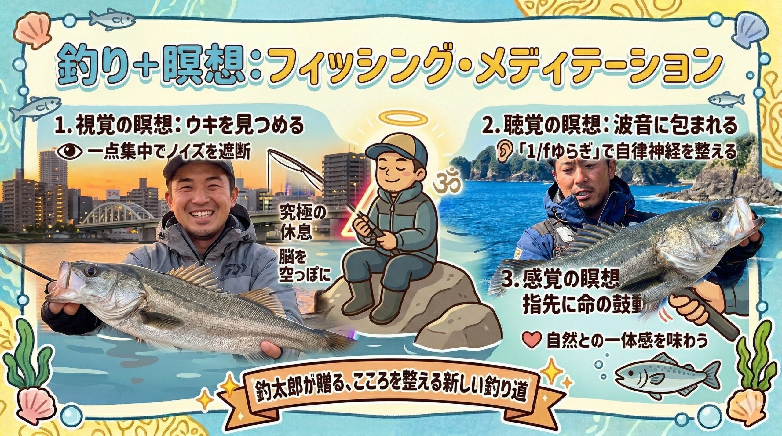 釣れても釣れなくても、竿を置いた瞬間に「ああ、生きてるな」と深く息を吐ける。そんな時間を大切にしてほしい.釣太郎