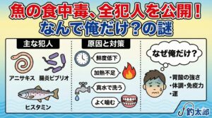 一番の対策は「鮮度管理」に行き着きます。 釣った瞬間に締めて、しっかり冷やす。細菌が増える暇を与えないこと。 ここで役立つのが、釣太郎の「海水氷」