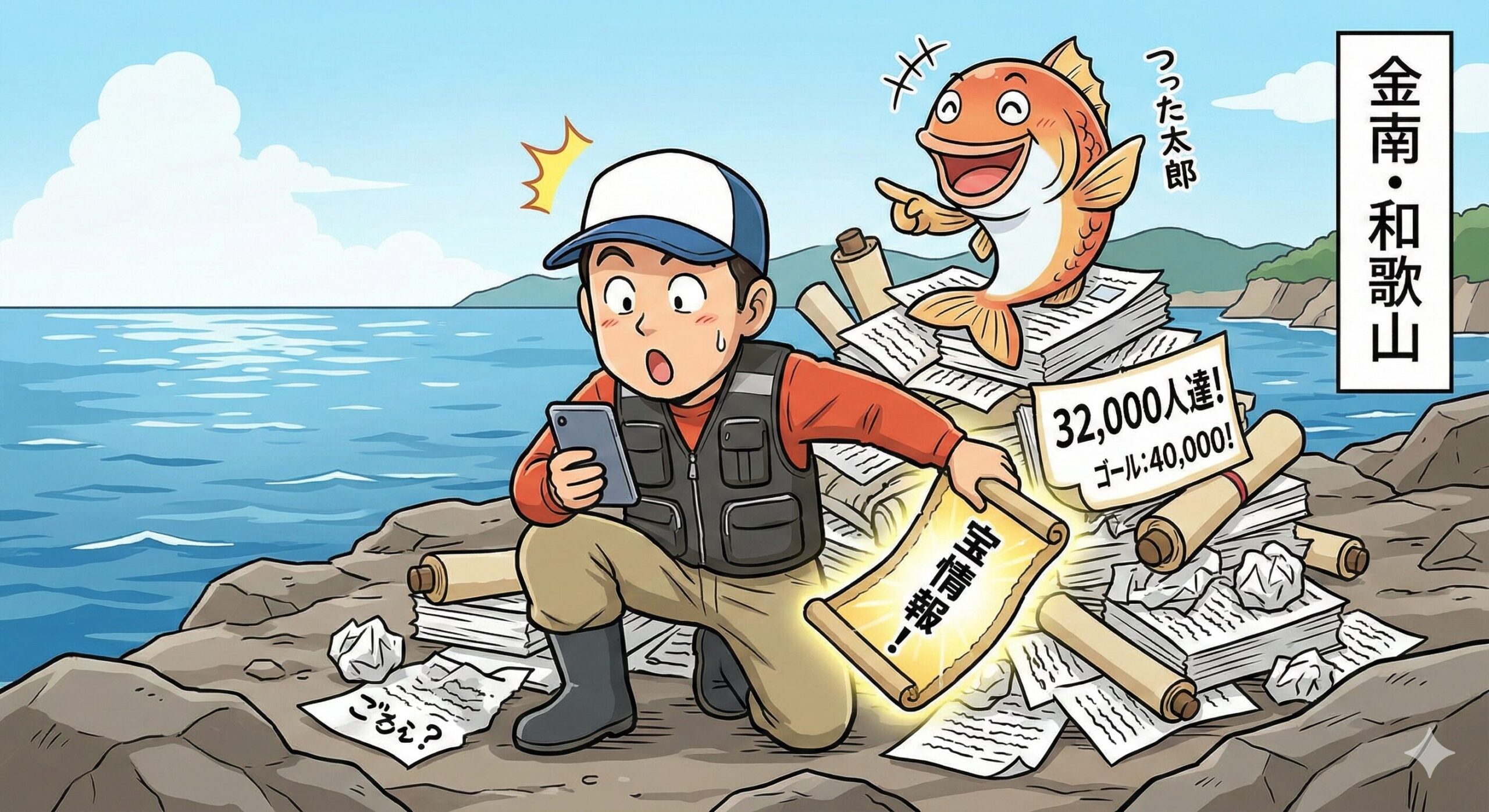 紀南の釣り人の3人に2人が見ている？驚異の釣太郎ブログ。1日約2万人が訪れる、情報の「爆流」釣太郎