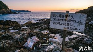 アングラーの誇りを持ってゴミを持ち帰ろう.釣太郎