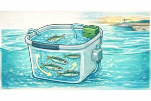 活アジが長持ちするかどうかは、・海水かどうか ではなく、水流と酸素量。海につけておけば安心、というのは錯覚です。アオリイカ釣り入門。釣太郎
