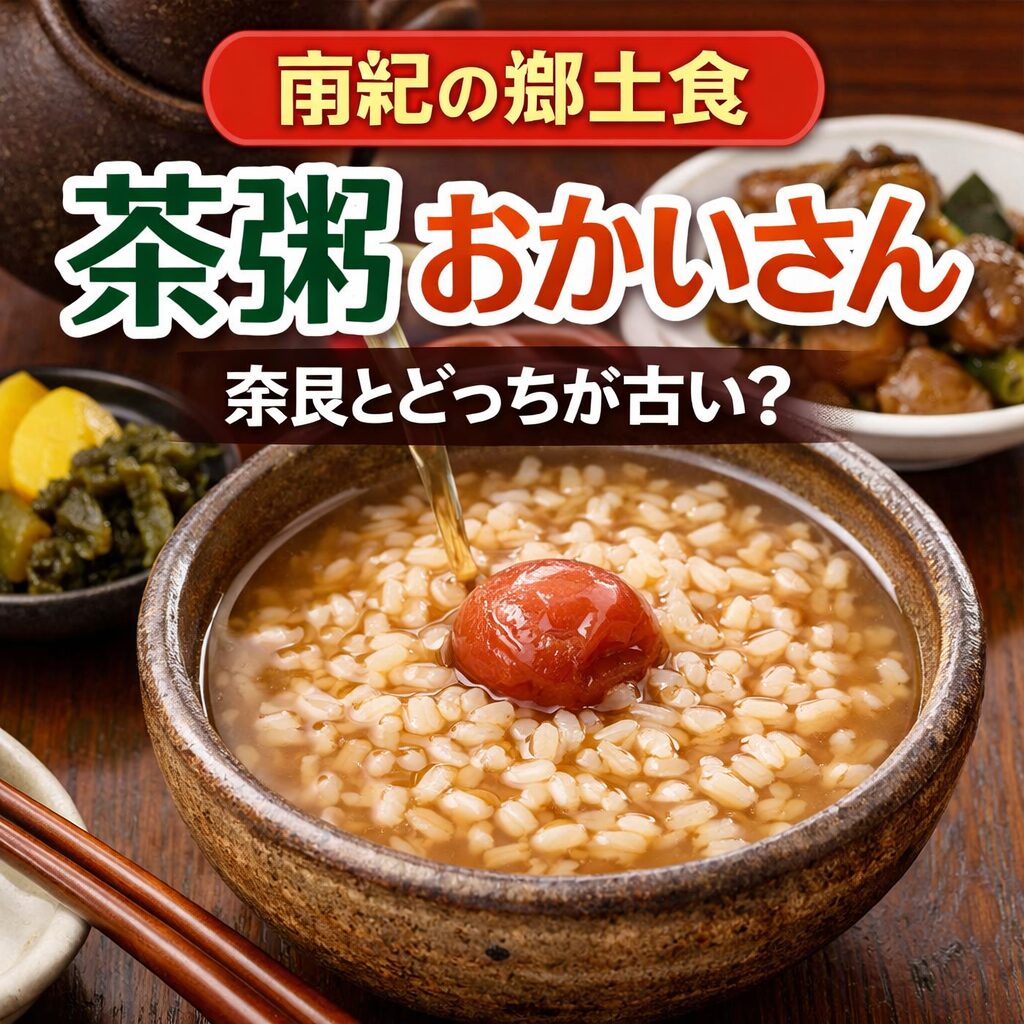 南紀の茶粥「おかいさん」は、単なる貧しい時代の食べ物ではなく、気候と生活に適応した合理的な食文化.釣太郎