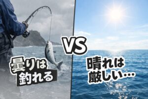 南紀では曇りは有利。晴れは難しい。これは事実です。しかし本質は透明度 × 潮 × 光量。この掛け算。釣太郎