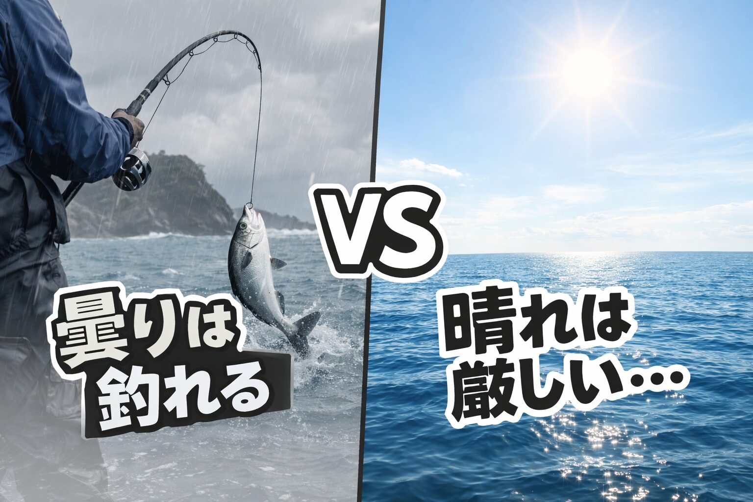 南紀では曇りは有利。晴れは難しい。これは事実です。しかし本質は透明度 × 潮 × 光量。この掛け算。釣太郎