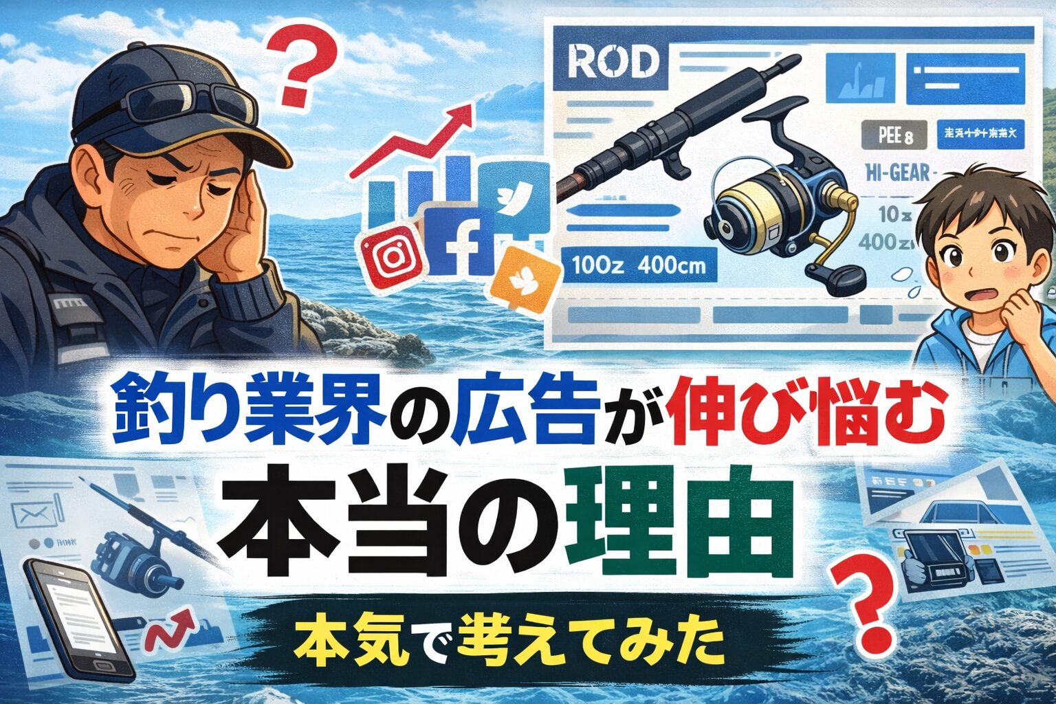 釣り業界の広告が伸び悩むのはセンスが悪いからではない。過去の成功モデルに最適化されすぎているから。釣太郎