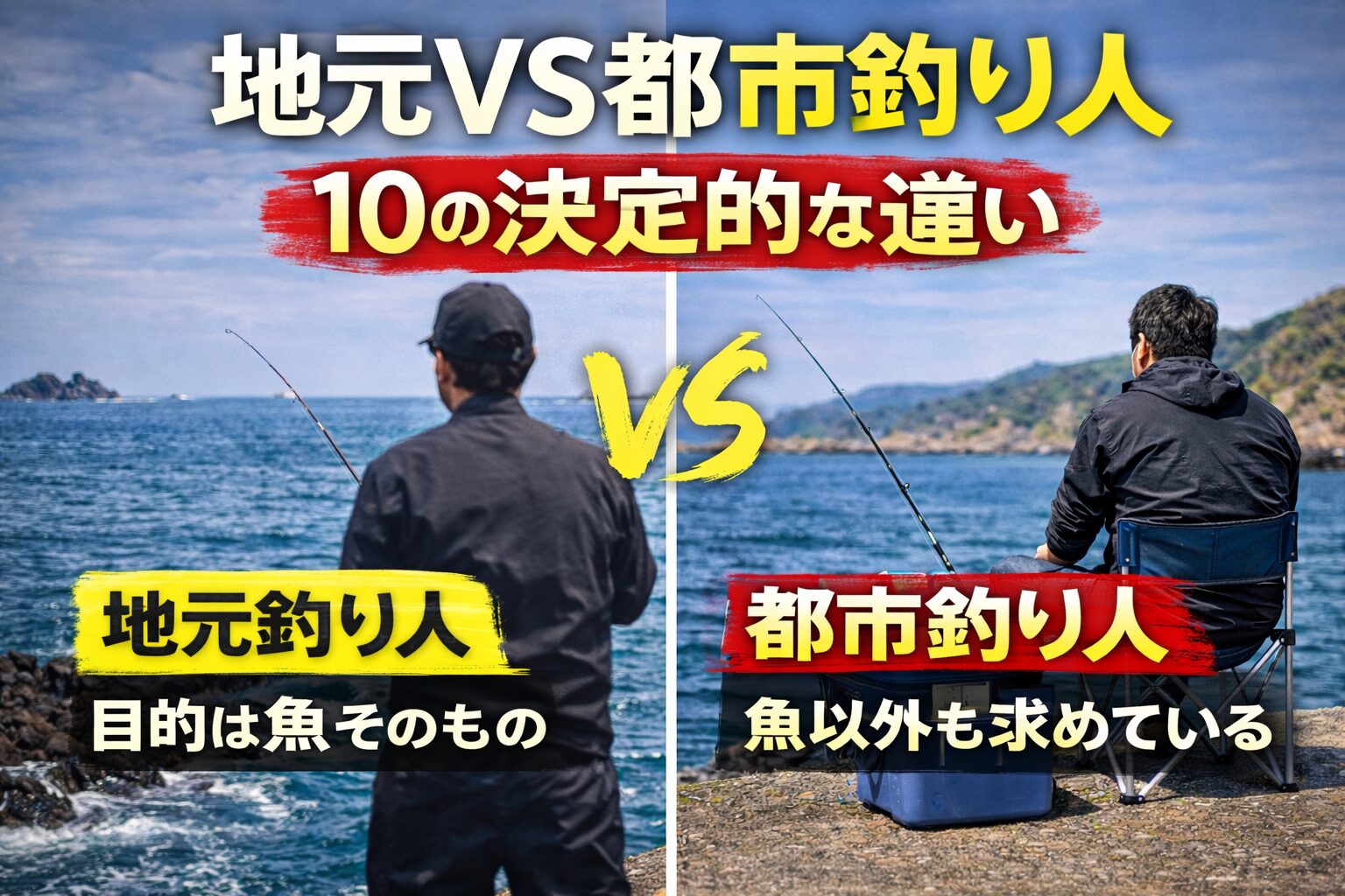 地元釣り人は魚を知っている。都市は釣りを楽しんでいる。南紀はフィールド主導。都市はスタイル主導。釣太郎