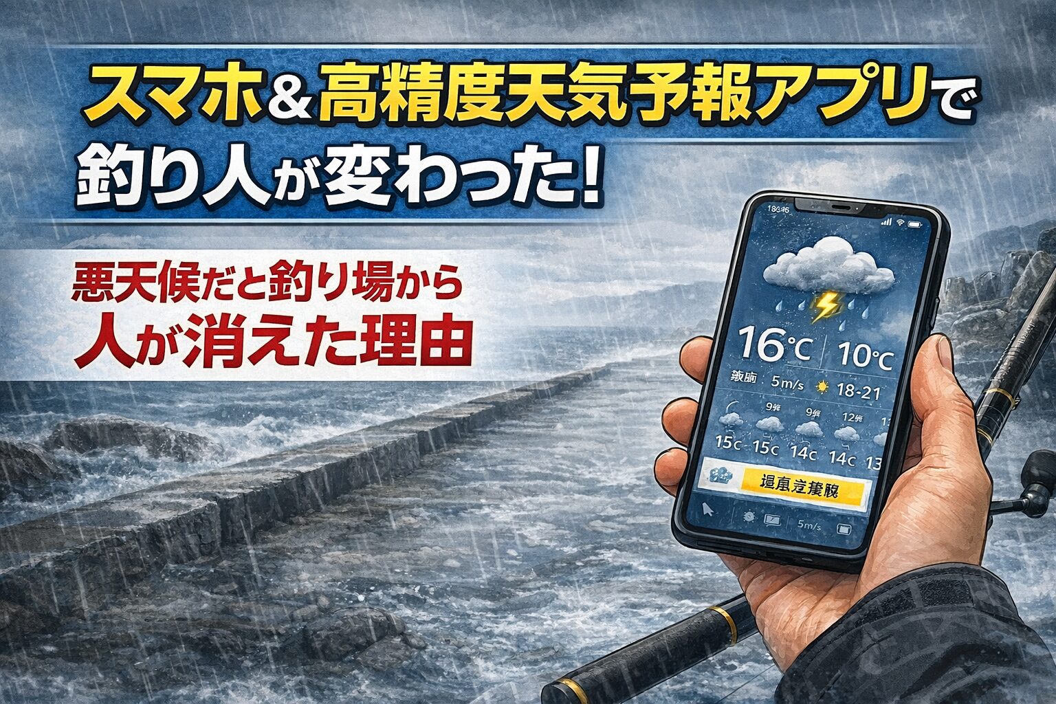 事前に危険回避できる ・無駄な釣行を減らせる ・安全意識が向上・効率重視の釣りスタイルへ変化。結果、悪天候時の釣り人は大幅に減少。釣太郎