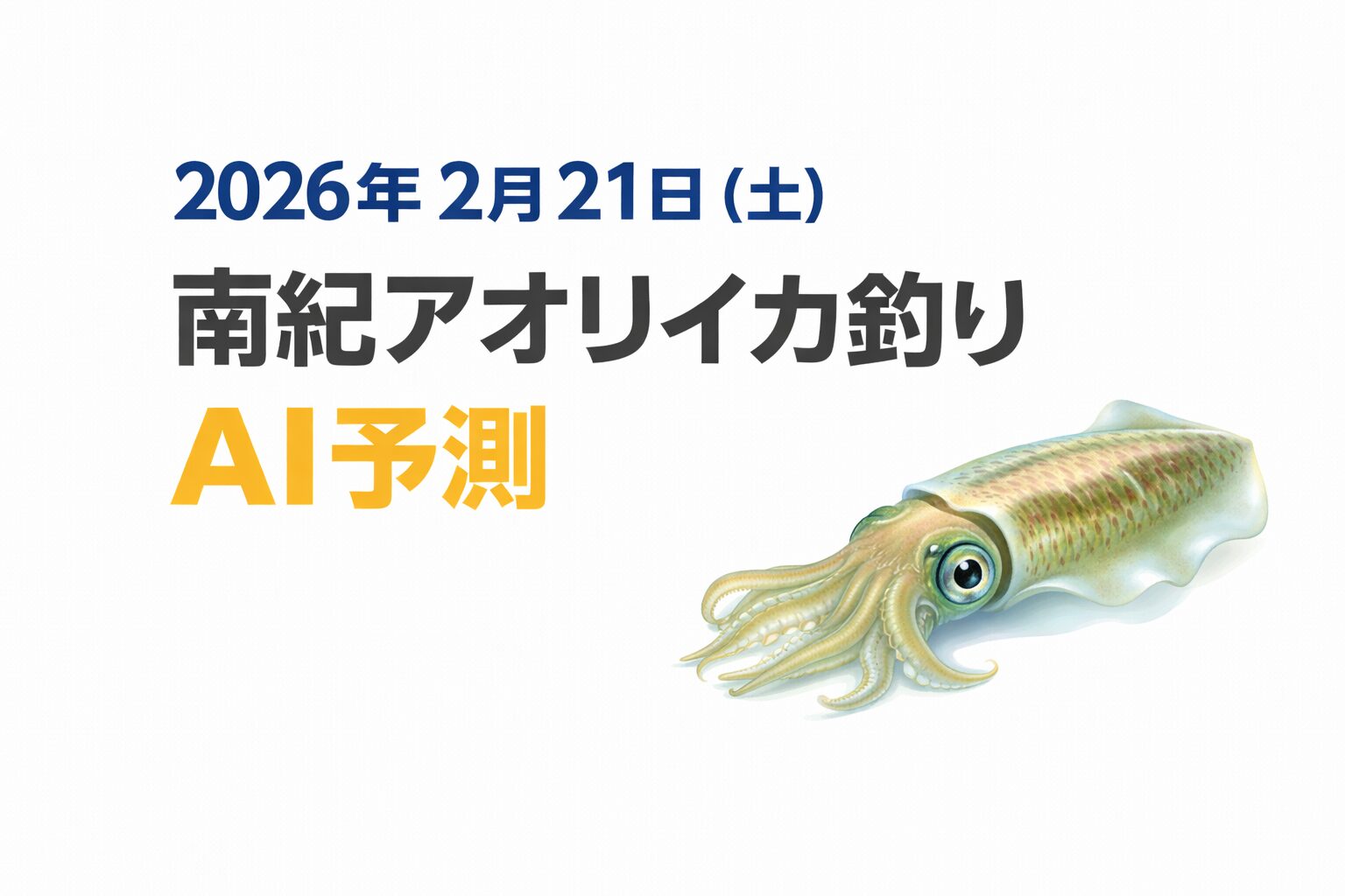 2026年2月21日の南紀アオリイカは・数釣りは難しい・大型チャンスあり ・水温境界期・潮と場所で差が出る。条件が揃えば一発あります。釣太郎