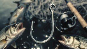 釣り針の返しは「魚が針から外れにくくする」ために付けられています。釣太郎