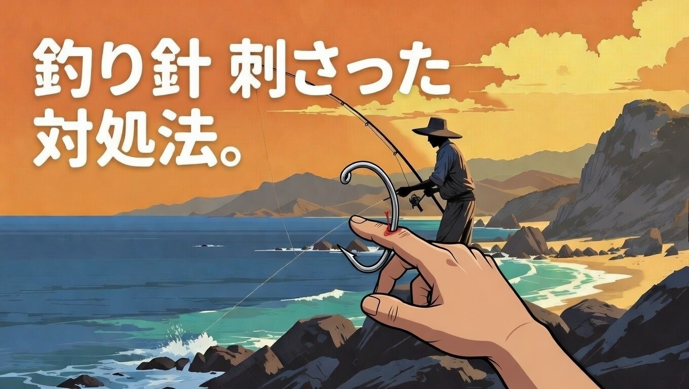針が刺さった時、絶対に病院へ行くべきケース 針が深く刺さりすぎて自分で抜けない。針が折れて中に入った。出血が止まらない。釣太郎