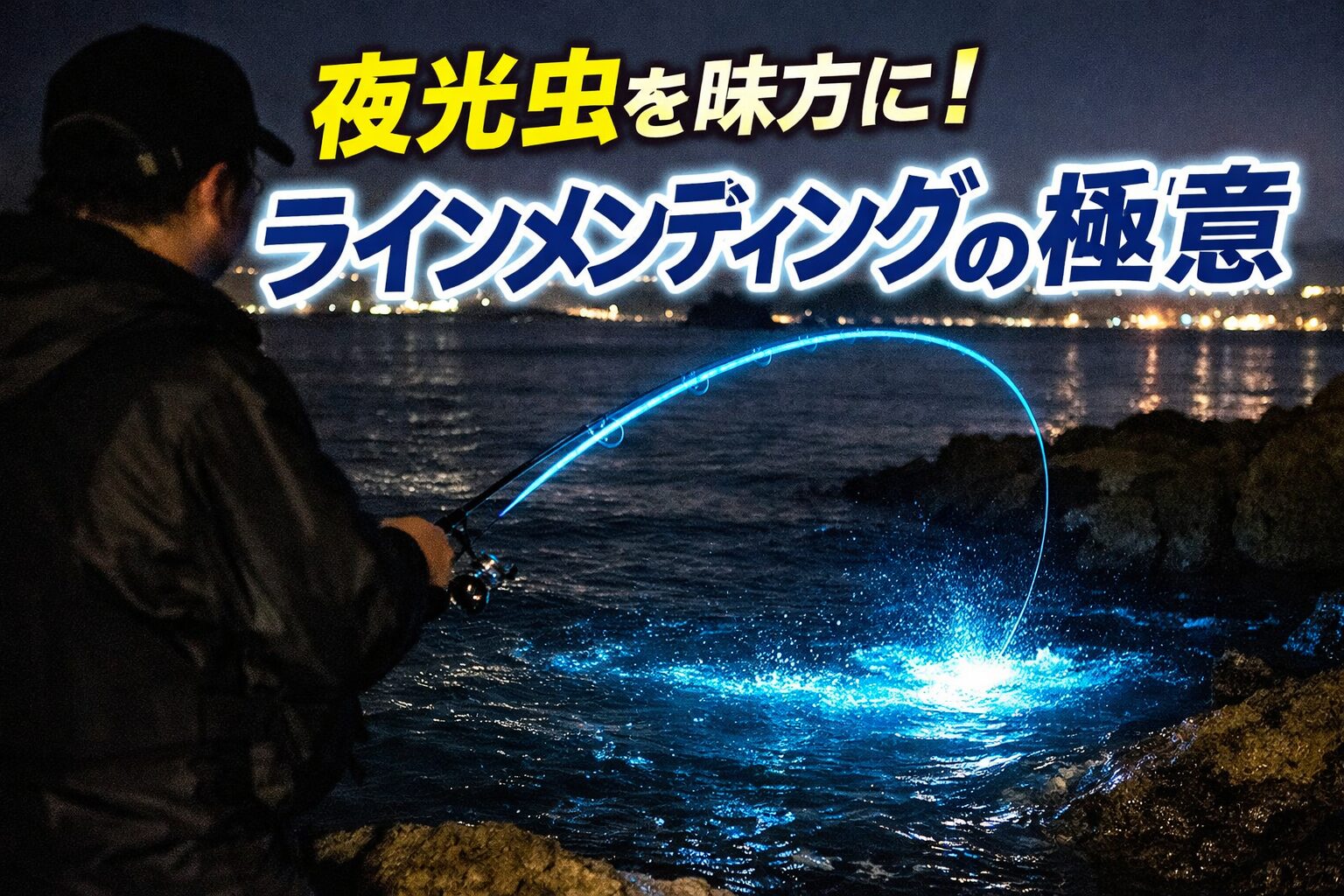 夜光虫は夜釣りの天敵と言われますが、実は釣りのヒントを教えてくれる存在です。ラインが光ることで糸ふけ、潮の流れ 、仕掛けの状態が見えるようになります。釣太郎