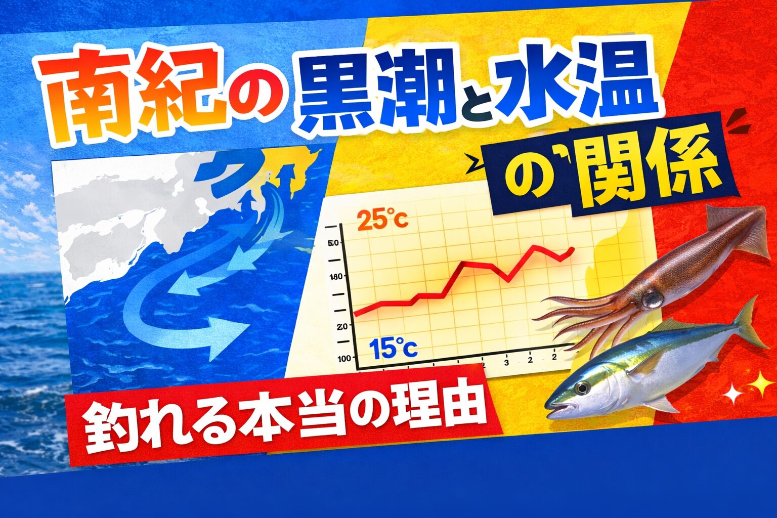 南紀の釣りは、黒潮で決まる。黒潮が寄れば水温が上がる。水温が上がればベイトが寄る。ベイトが寄れば回遊魚が来る。釣太郎