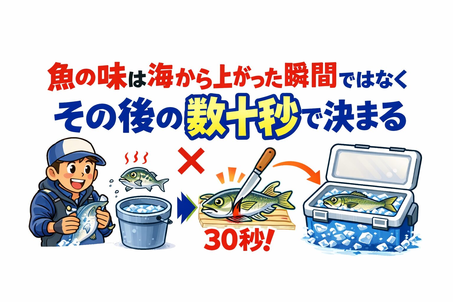 魚の味は海から上がった瞬間ではなくその後の数十秒で決まる。この事実を知るだけで 釣りの質は一段上がります。釣太郎