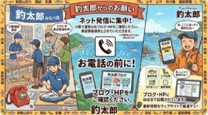 毎日更新しているブログやホームページには最新の釣果情報からエサの在庫状況やよくあるご質問まで現地のリアルな情報を網羅しています。釣太郎