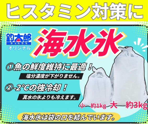 ヒスタミン食中毒に海水氷は有効！ 釣太郎の海水氷で安全にソウダガツオを楽しもう。