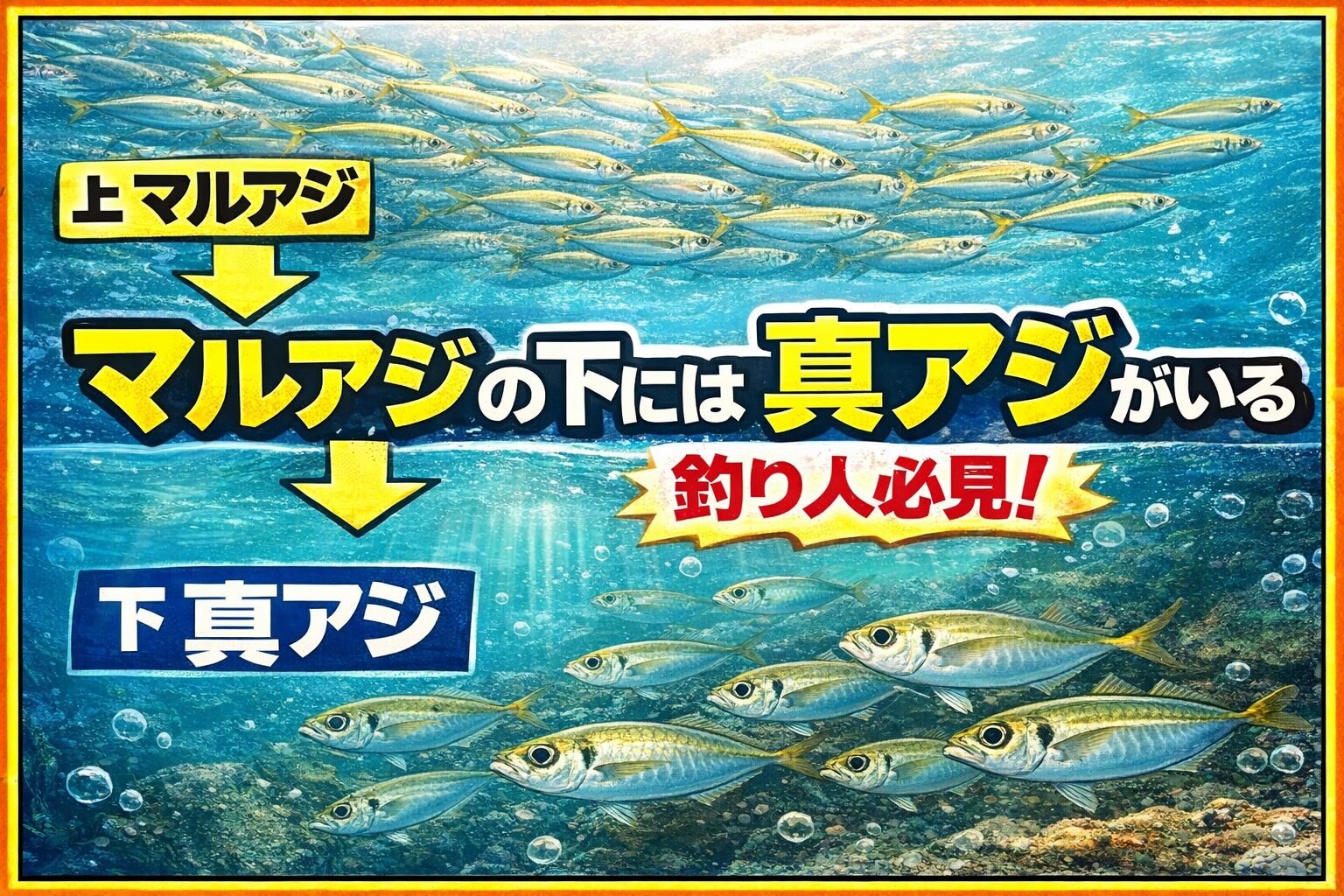 【サビキ釣り入門】マアジを狙うなら“底”を攻めろ！丸アジとの違いと釣果アップのコツ。釣太郎