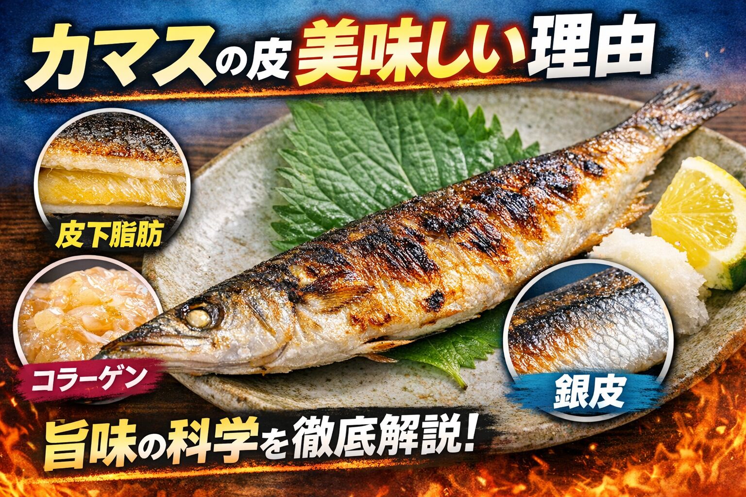なぜカマスの皮は美味しいのか？【科学的に解説】釣太郎