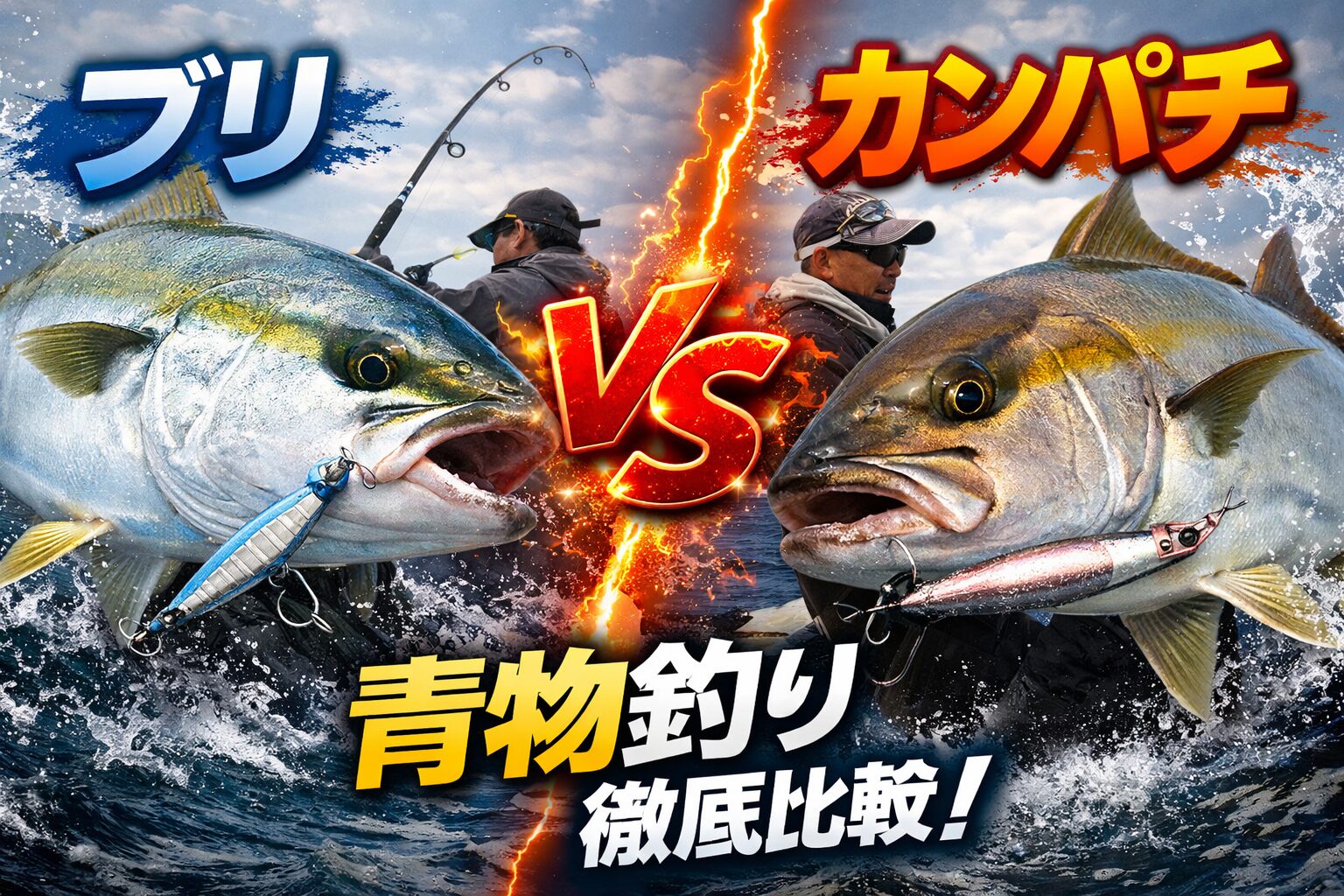 ブリとカンパチの“引きの違い”■ ブリは横走り＋重量感。ラインを出されるよりも「重い塊」を寄せる感覚。■ カンパチの引き。縦への突っ込みが鋭い。根に潜ろうとするため、ドラグ調整が重要。釣太郎