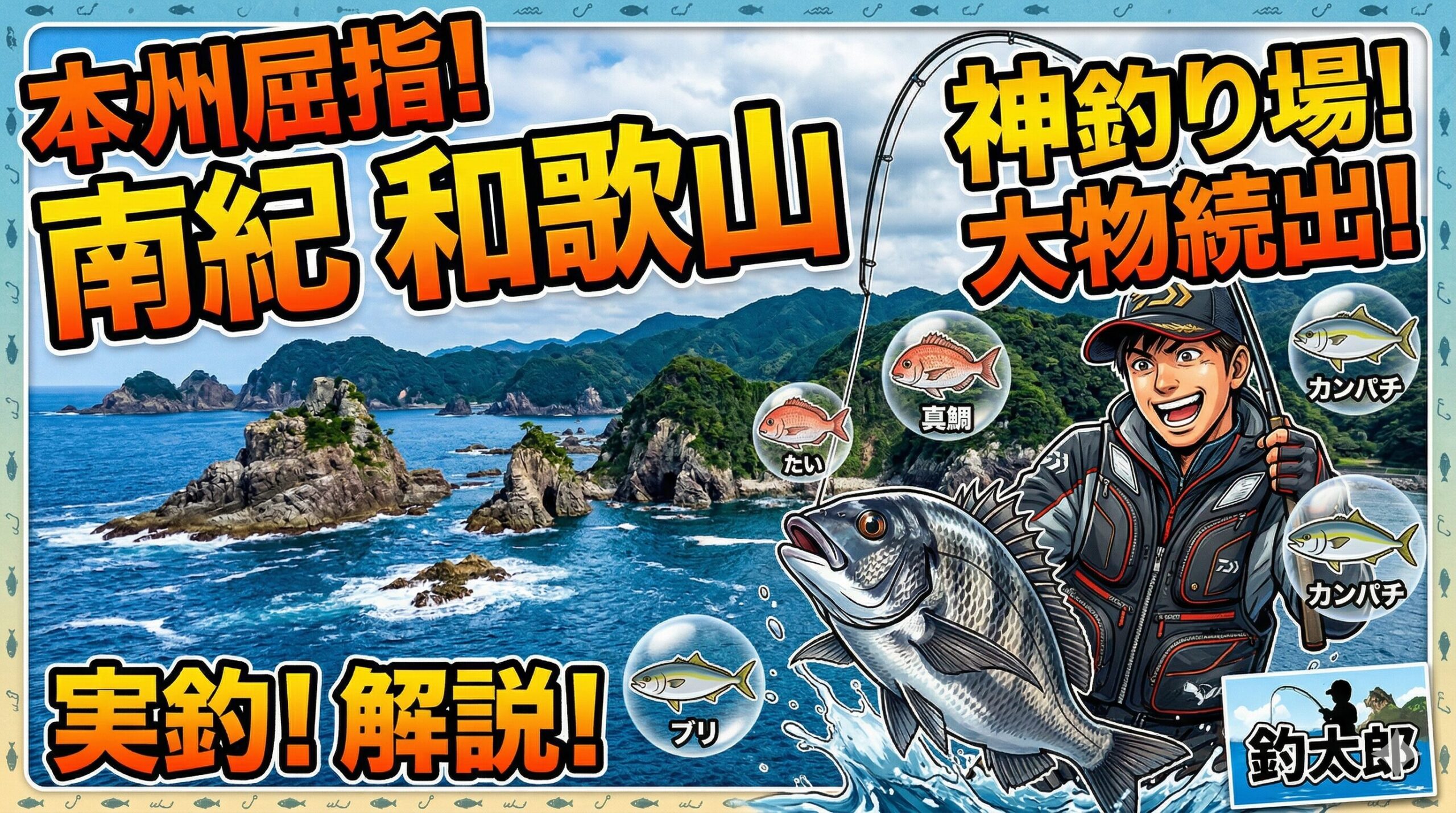 和歌山南紀な本州でも屈指の釣り場。釣太郎