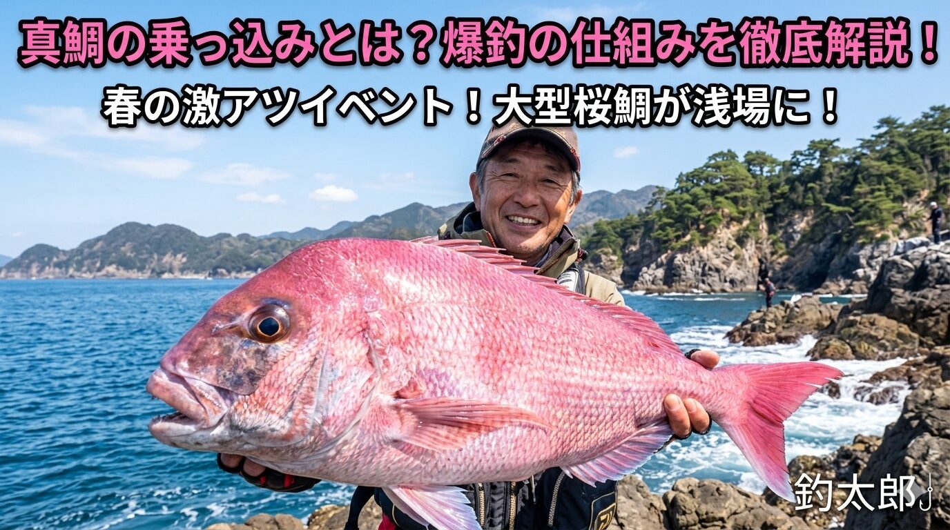 真鯛の乗っ込みとは、命を繋ぐための壮大なドラマであり、釣り人にとっては自己記録を更新する最大のチャンス.釣太郎