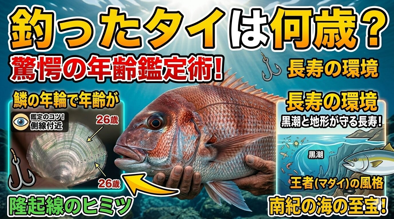 あなたの釣ったタイは何歳？鱗でわかる年齢鑑定術.釣太郎