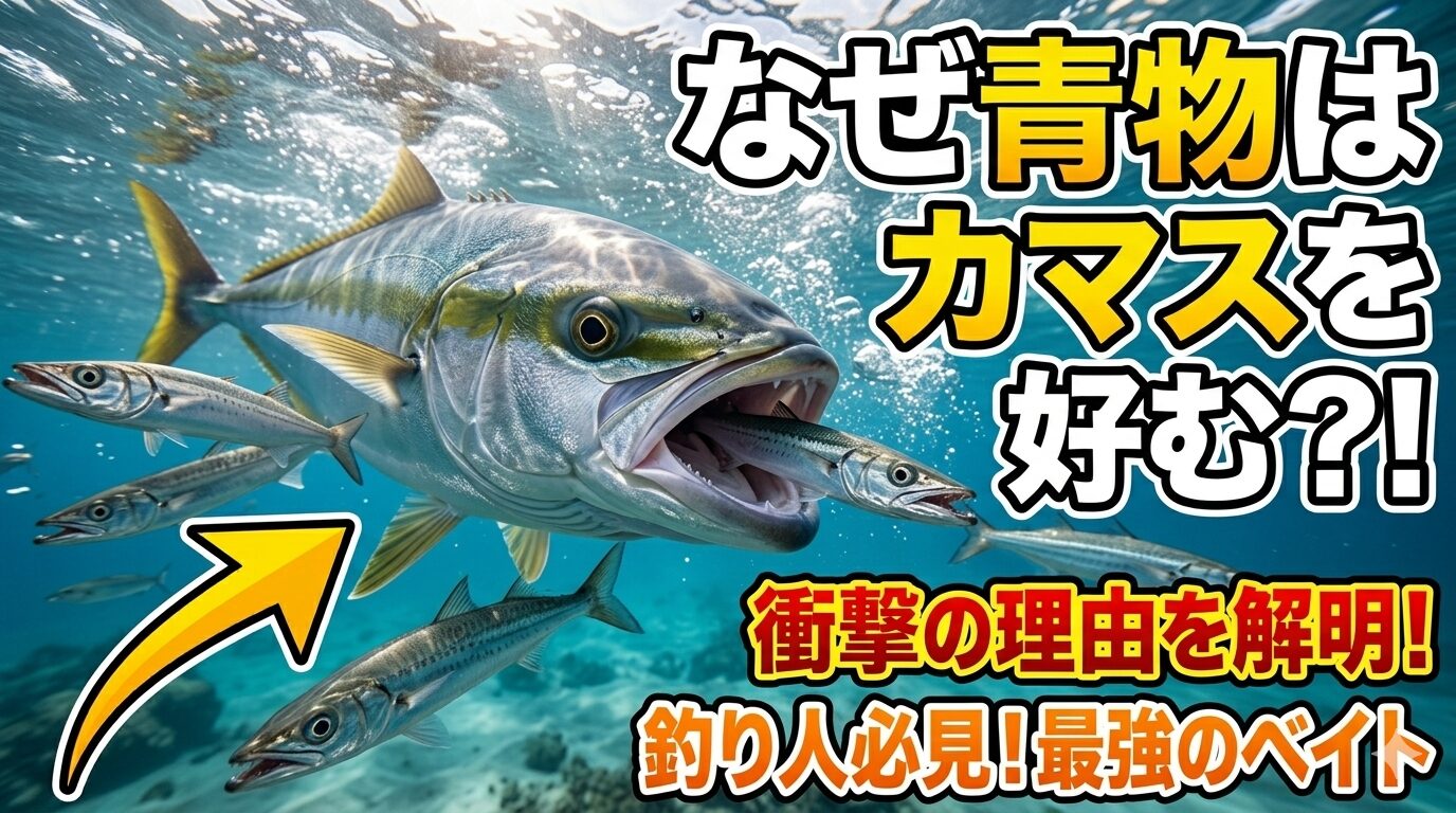 青物魚にとり小さなイワシを何匹も追い回すよりも、一本で食べ応えのあるカマスを仕留める方が、圧倒的にタイムパフォーマンスが良い。釣太郎