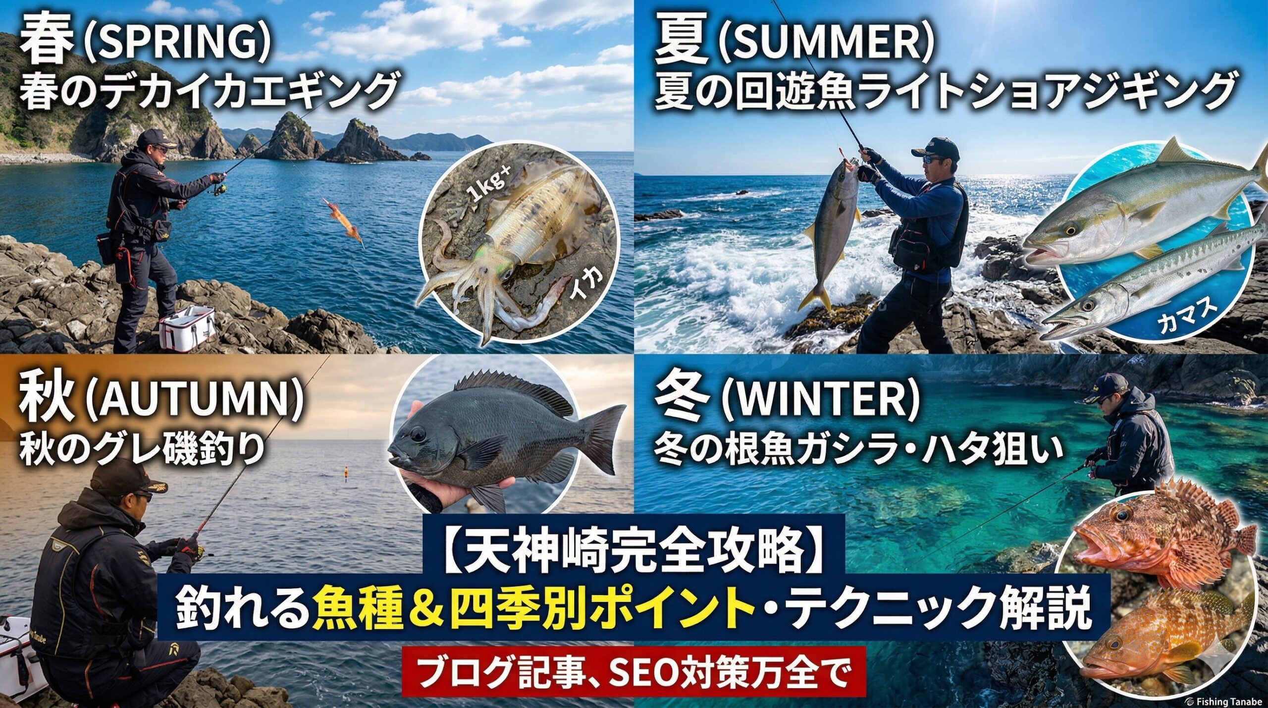 南紀を代表する一級磯、田辺・天神崎での釣りをより深く楽しむための攻略ガイド.釣太郎