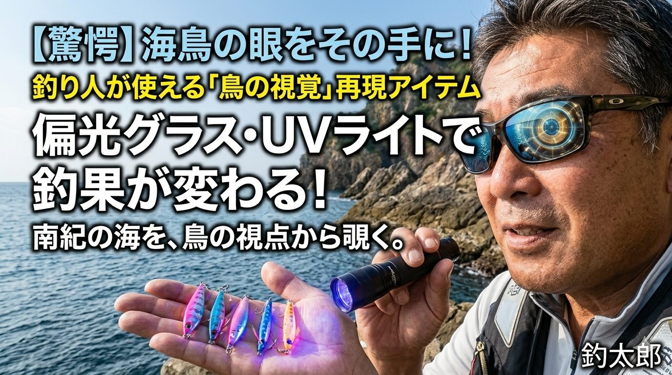 道具を使いこなして「鳥の眼」を手に入れよう 海鳥たちが持つ驚異的な視覚能力は、現代のテクノロジーによって少しずつ私たちの手にも届くようになっています.釣太郎