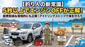 【釣り人必見】車のガソリン消費量悪化の原因ランキングTOP5！釣太郎