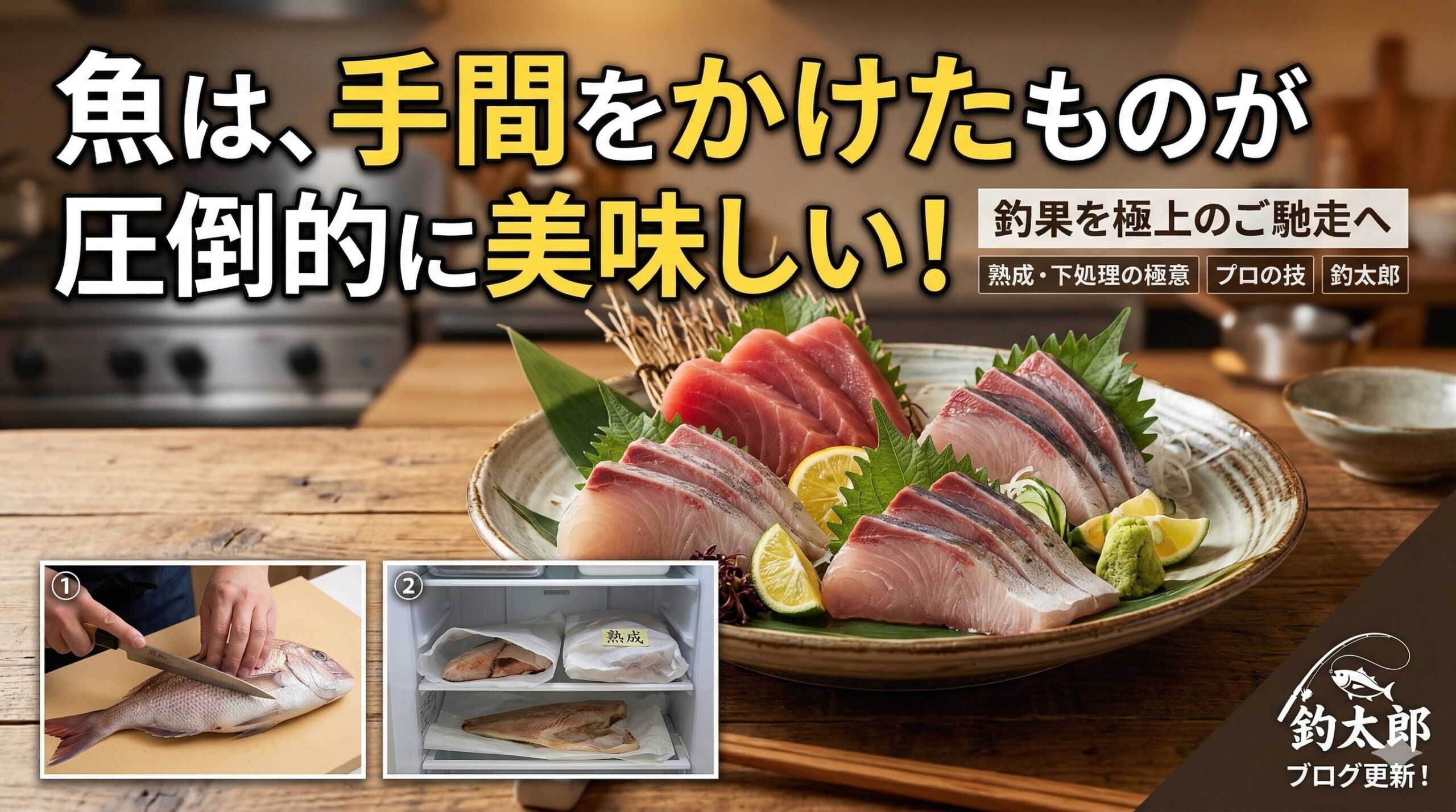 魚は手間をかけたものが圧倒的に美味しい！釣果を極上のご馳走に変える極意.釣太郎