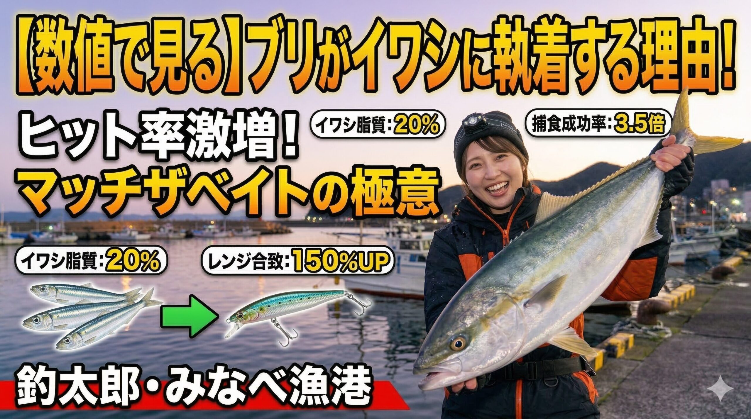 ブリの胃内容物調査において、イワシ類が占める割合は約65%から、時には80%以上に達します。釣太郎