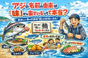 「アジ＝庶民の魚」だからこそ名前に味が残った.釣太郎