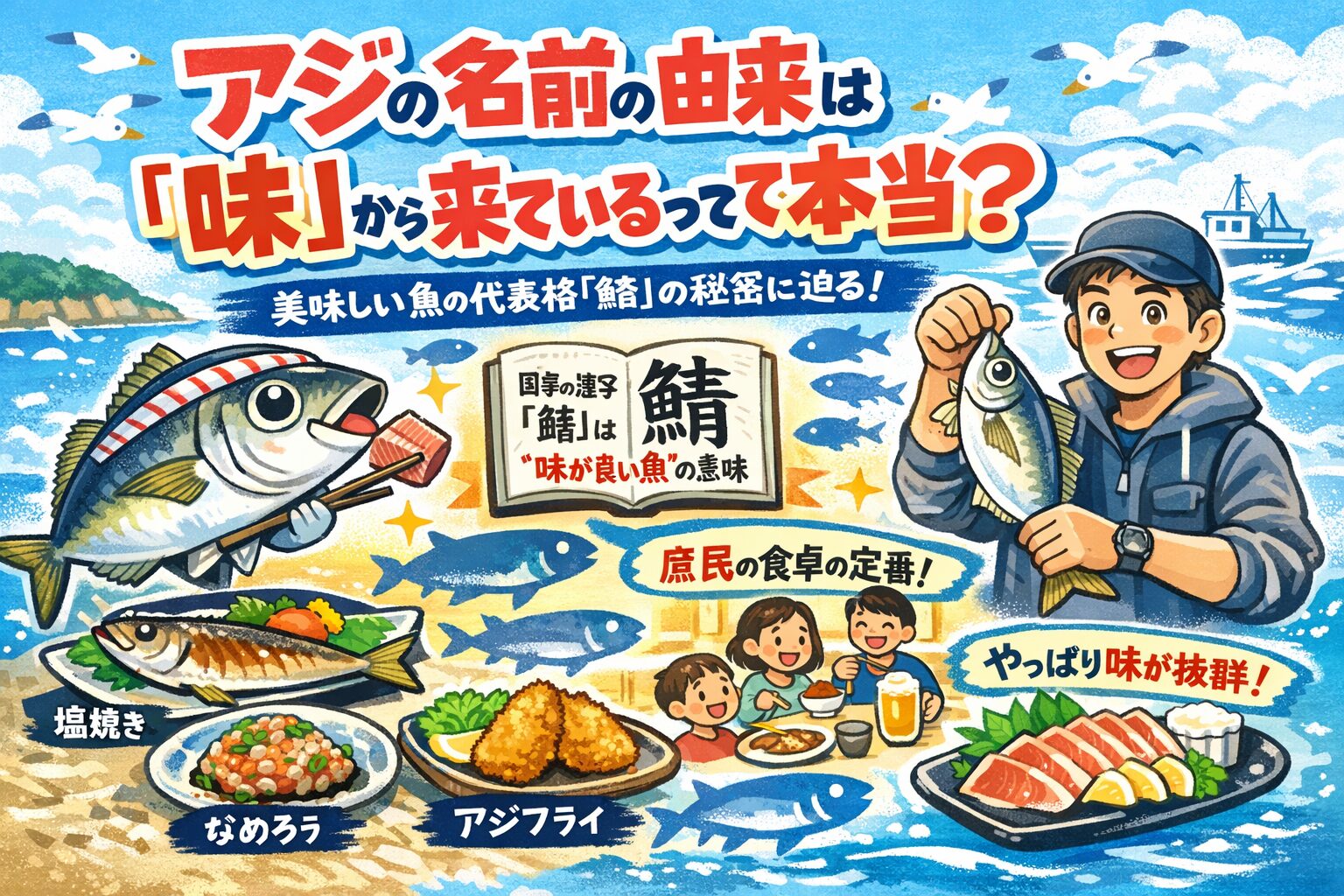 「アジ＝庶民の魚」だからこそ名前に味が残った.釣太郎
