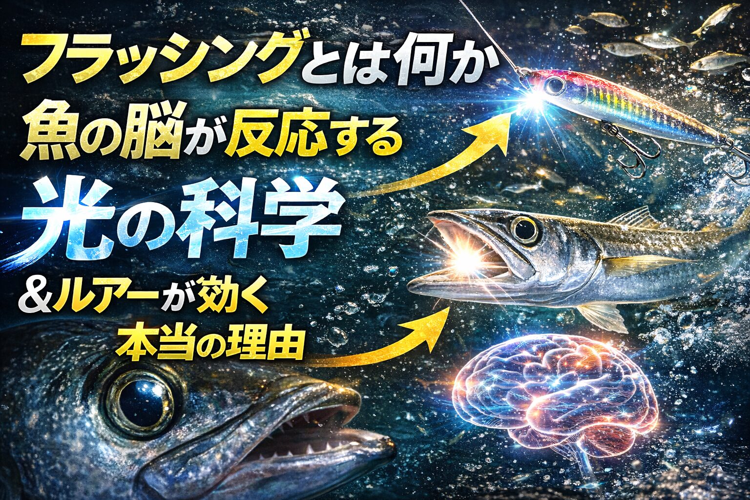 フラッシングとは、単なるキラキラではなく、魚の目と脳が拾いやすい 反射の変化そのものです。釣太郎