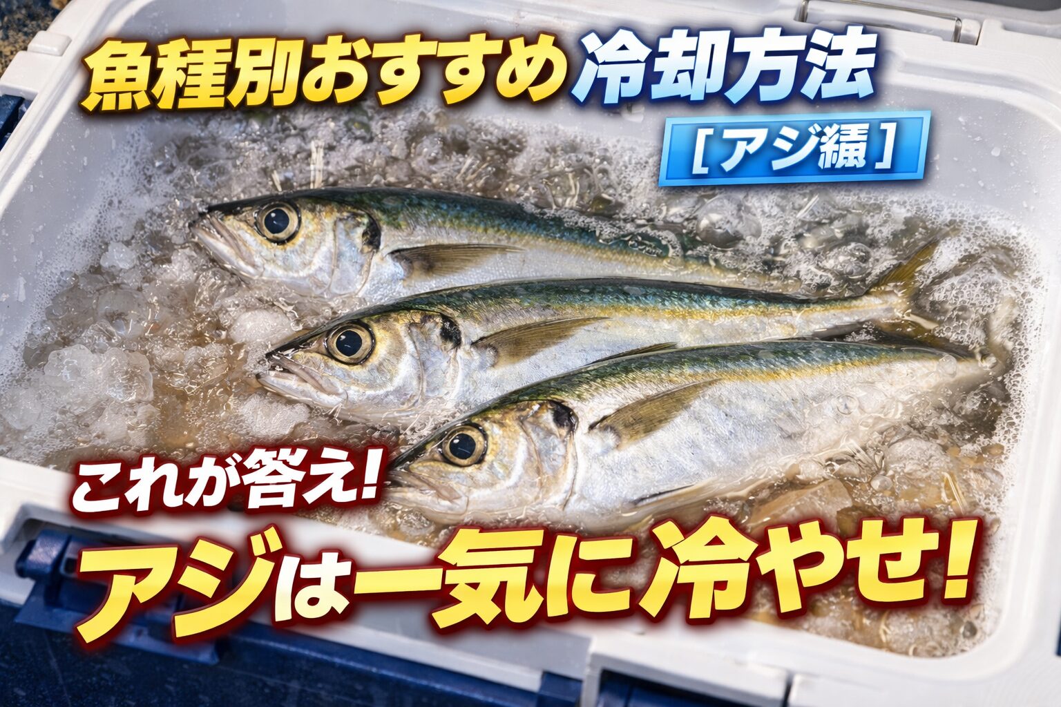 アジは「扱いで味が決まる魚」。雑に扱えば不味い。丁寧にやれば極上。 ポイントはたった一つ。 スピード。釣れた瞬間から勝負が始まっています。釣太郎