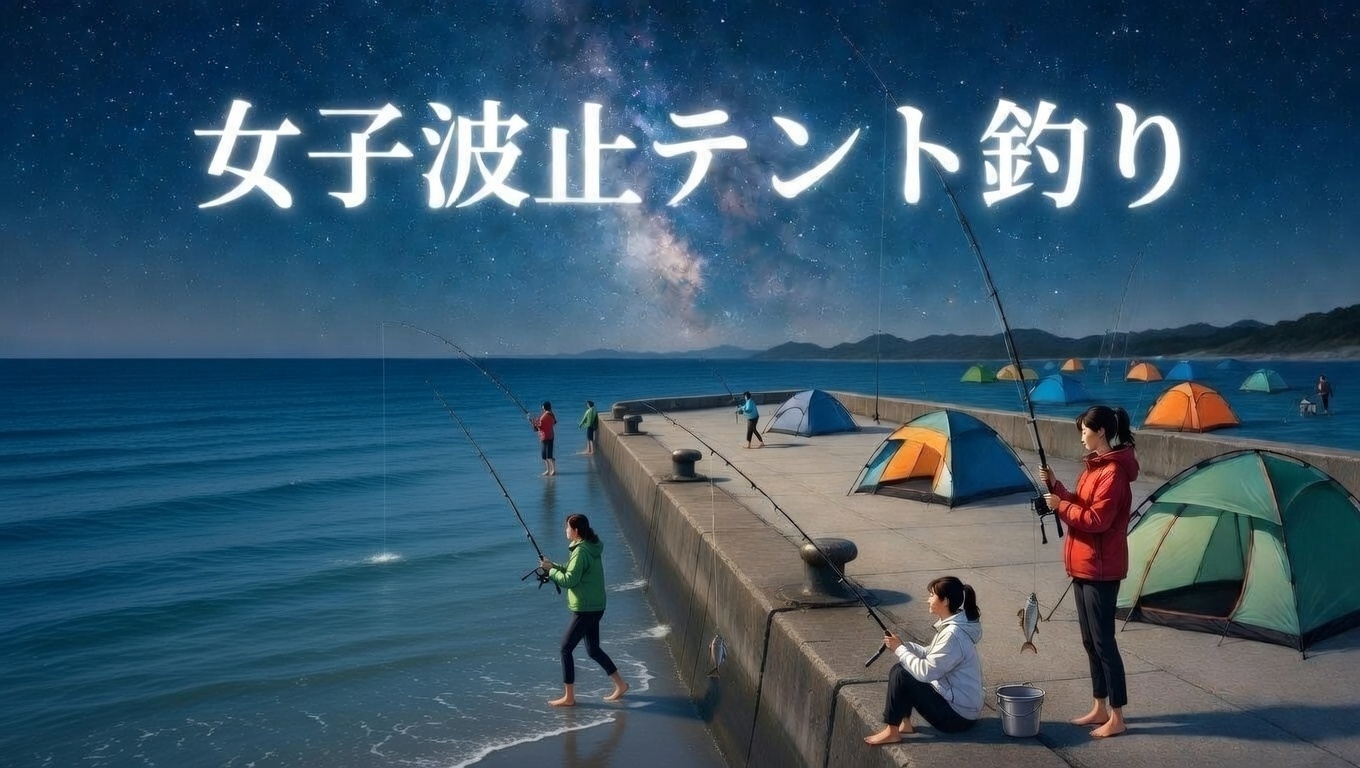 女子波止テント釣り完全ガイド！釣太郎