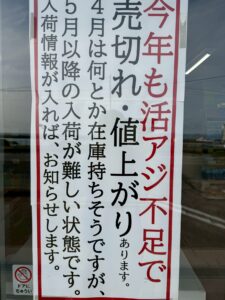 アオリイカ釣り用活アジ不足のお知らせ｜原因・今後の見通し・代替案まで徹底解説。釣太郎
