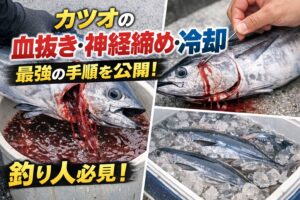 カツオは・すぐ締める ・しっかり血を抜く・神経締めで劣化を止める・海水氷で一気に冷やす。 これだけで別次元の味になります。釣太郎