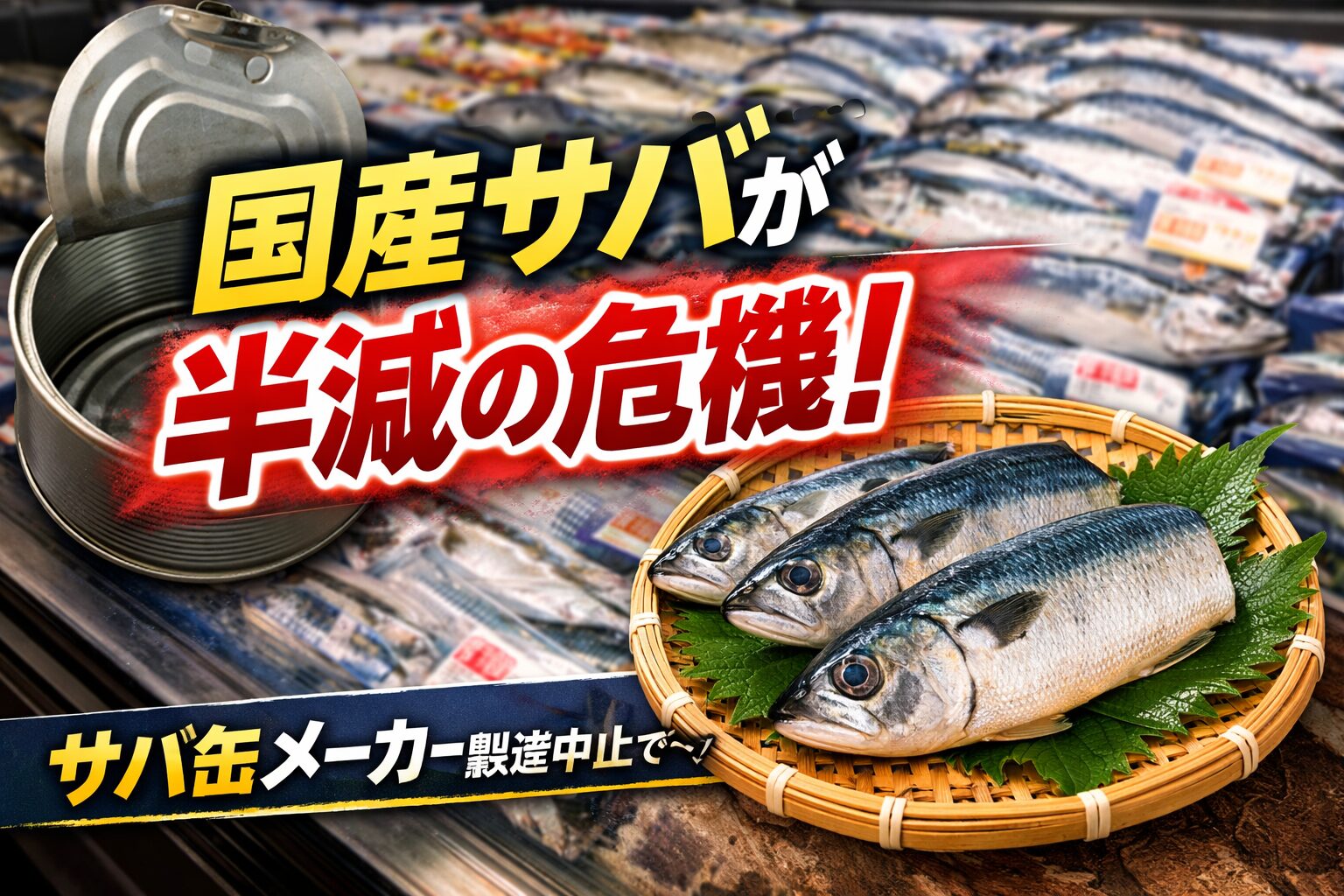 国産サバは「半減以上」 2018年 → 2023年で約50％減。生鮮用に回るのは全体の11％。サバ缶メーカーの撤退は“必然” スーパーが外国産だらけなのも“当然の結果”釣太郎