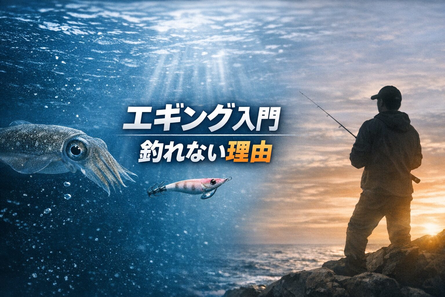 エギングで釣れない人の共通点は、“潮・フォール・動き”の理解不足。 この3つを意識するだけで、釣果は確実に変わります。釣太郎