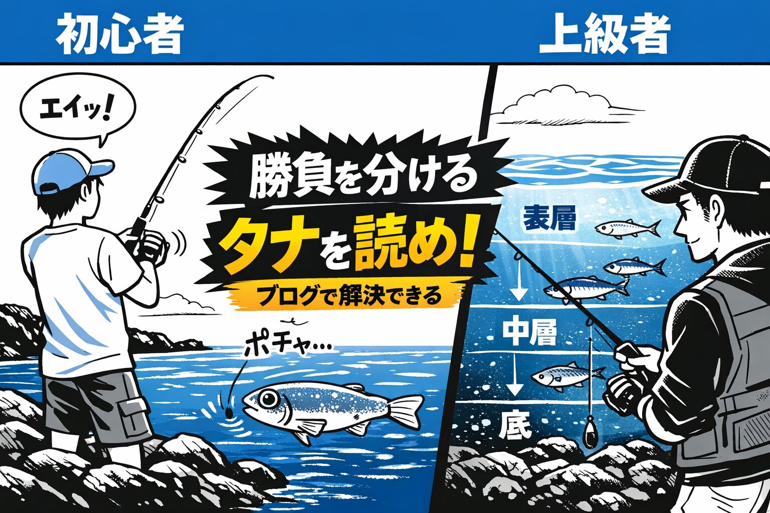 釣りは「投げる」だけではなく、魚のいる層を読む“勝負の釣り”。 タナを意識するだけで、釣果は確実に変わります。釣太郎
